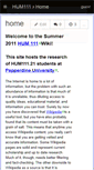 Mobile Screenshot of hum111.wikispaces.com