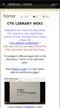 Mobile Screenshot of ctklibrary.wikispaces.com