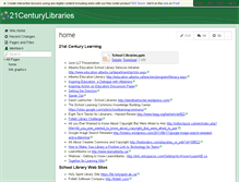 Tablet Screenshot of 21centurylibraries.wikispaces.com