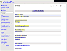 Tablet Screenshot of literacyplus.wikispaces.com