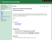 Tablet Screenshot of globalachievementgap.wikispaces.com