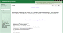Desktop Screenshot of elementossquimicos.wikispaces.com