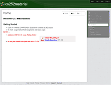 Tablet Screenshot of ics252material.wikispaces.com