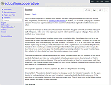 Tablet Screenshot of educationcooperative.wikispaces.com