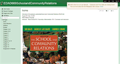 Desktop Screenshot of edad669schoolandcommunityrelations.wikispaces.com