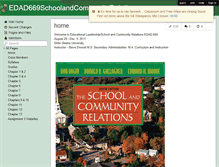 Tablet Screenshot of edad669schoolandcommunityrelations.wikispaces.com