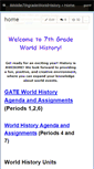 Mobile Screenshot of imiddle7thgradeworldhistory.wikispaces.com