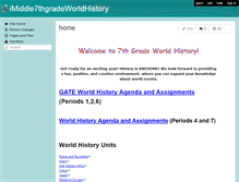 Tablet Screenshot of imiddle7thgradeworldhistory.wikispaces.com