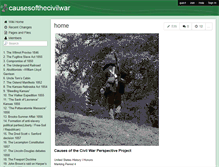 Tablet Screenshot of causesofthecivilwar.wikispaces.com