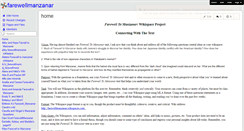 Desktop Screenshot of farewellmanzanar.wikispaces.com