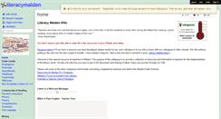 Desktop Screenshot of literacymalden.wikispaces.com