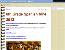 Tablet Screenshot of espanolrota.wikispaces.com