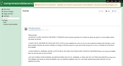 Desktop Screenshot of comprensiondelaciencia.wikispaces.com