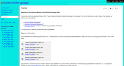 Desktop Screenshot of hmsworldlanguage.wikispaces.com