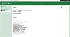 Desktop Screenshot of 20102electro.wikispaces.com