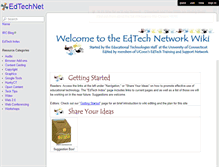 Tablet Screenshot of edtechnet.wikispaces.com