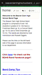 Mobile Screenshot of beaverdamhighschoolband.wikispaces.com