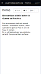 Mobile Screenshot of guerradelpacifico2.wikispaces.com