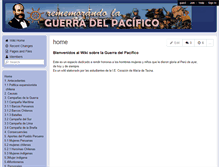 Tablet Screenshot of guerradelpacifico2.wikispaces.com