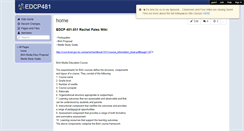 Desktop Screenshot of edcp481.wikispaces.com