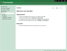 Tablet Screenshot of cormorant.wikispaces.com