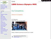 Tablet Screenshot of lbms-science-olympics.wikispaces.com