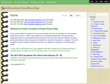 Tablet Screenshot of faithacademicprojecthomepage.wikispaces.com