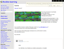 Tablet Screenshot of flexible-learning.wikispaces.com