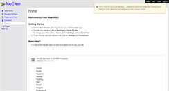 Desktop Screenshot of joeewer.wikispaces.com