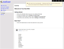 Tablet Screenshot of joeewer.wikispaces.com