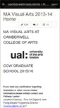 Mobile Screenshot of camberwellmastudents.wikispaces.com