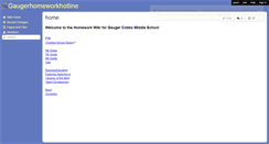 Desktop Screenshot of gaugerhomeworkhotline.wikispaces.com