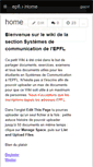 Mobile Screenshot of epfl.wikispaces.com