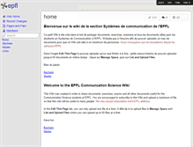 Tablet Screenshot of epfl.wikispaces.com