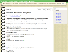 Tablet Screenshot of crockerhistory.wikispaces.com