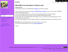 Tablet Screenshot of inglesmedico.wikispaces.com