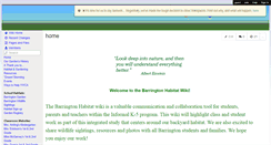 Desktop Screenshot of barringtonhabitatwebsite.wikispaces.com