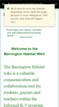 Mobile Screenshot of barringtonhabitatwebsite.wikispaces.com