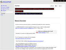 Tablet Screenshot of clccomet.wikispaces.com