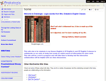 Tablet Screenshot of drakalogia.wikispaces.com
