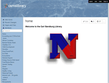 Tablet Screenshot of csmslibrary.wikispaces.com