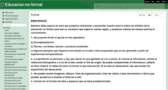 Desktop Screenshot of educacion-no-formal.wikispaces.com
