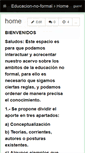 Mobile Screenshot of educacion-no-formal.wikispaces.com
