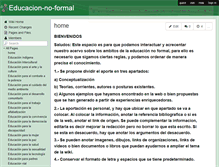 Tablet Screenshot of educacion-no-formal.wikispaces.com