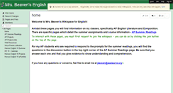 Desktop Screenshot of beavenenglish.wikispaces.com