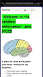 Mobile Screenshot of cerebralenhancementzone.wikispaces.com