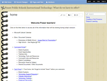 Tablet Screenshot of fraserpublicschoolstechnology.wikispaces.com
