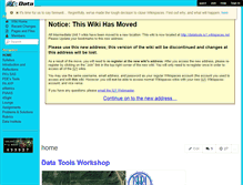 Tablet Screenshot of datatools.wikispaces.com