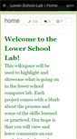 Mobile Screenshot of lower-school-lab.wikispaces.com