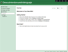 Tablet Screenshot of descubriendonuestrolenguaje.wikispaces.com